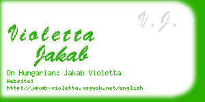 violetta jakab business card